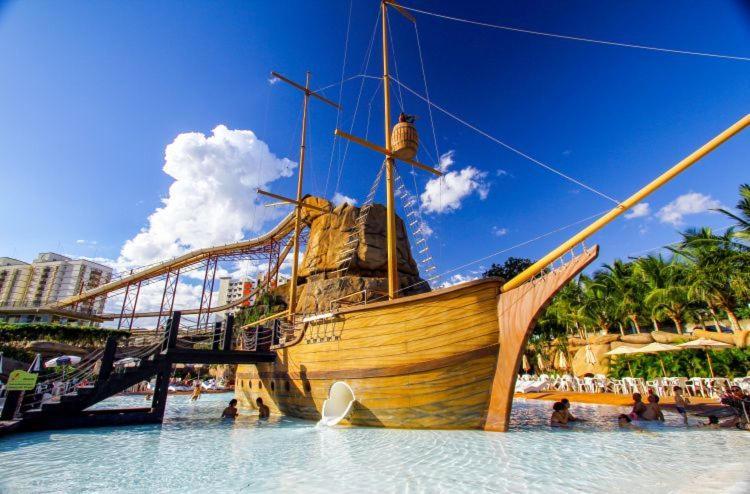 カルダス・ノバスPiazza Acqua Parkアパートメント エクステリア 写真